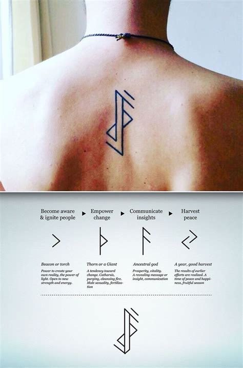 Magic rune tattoos